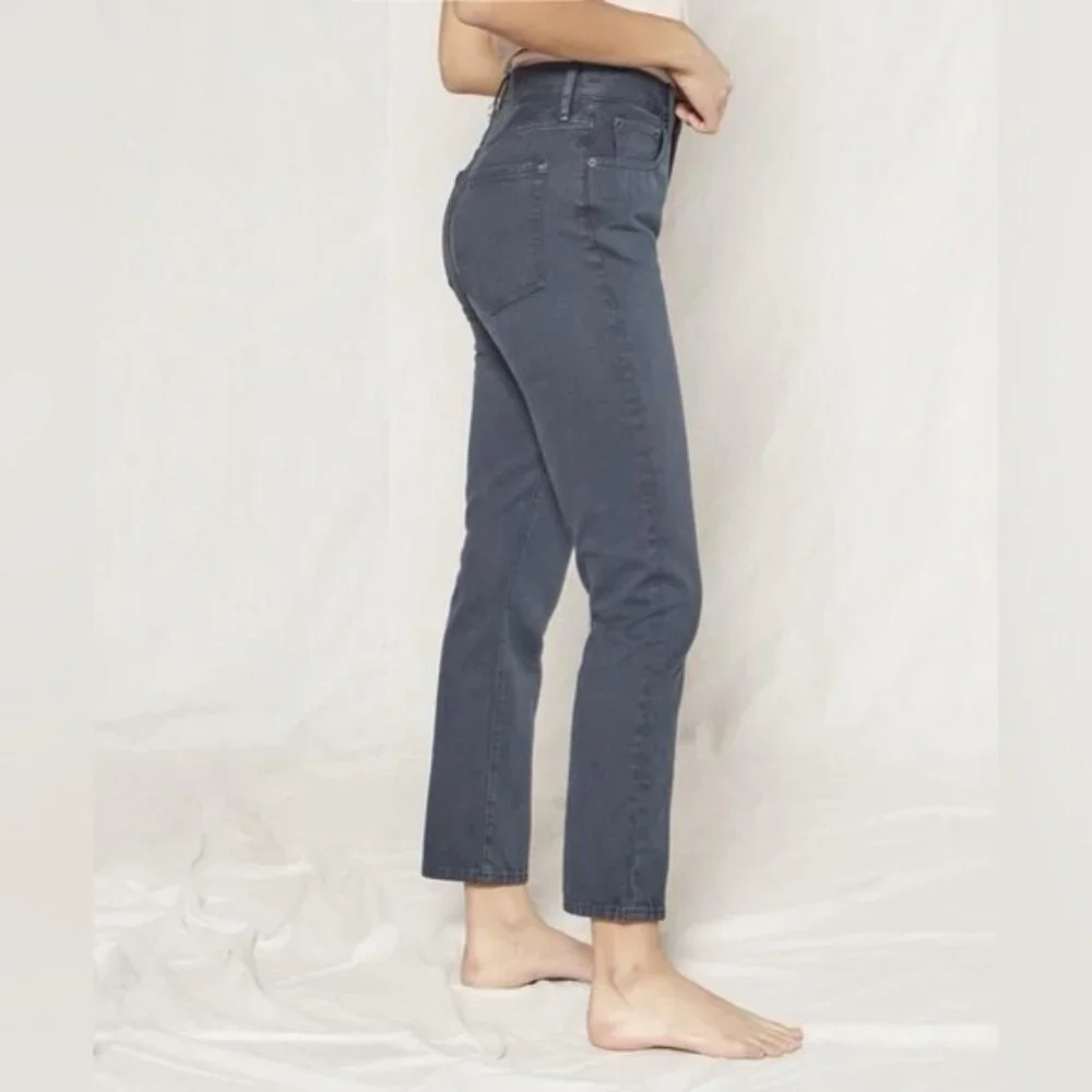Outerknown Jeans Women's Size 28 Dark Navy Blue Hue Dune High‎ Rise Slim Fit NWT